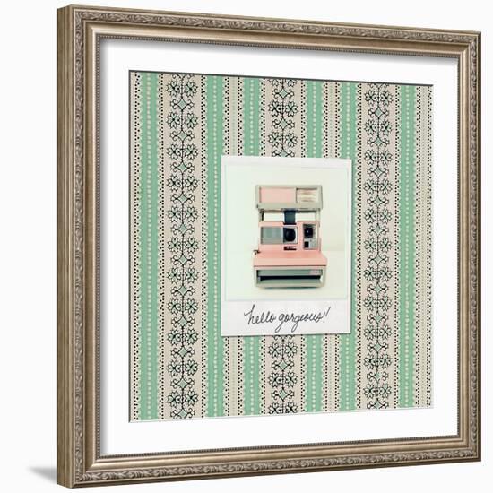 Hello Gorgeous Polaroid-Vicki Dvorak-Framed Art Print