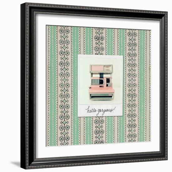 Hello Gorgeous Polaroid-Vicki Dvorak-Framed Art Print