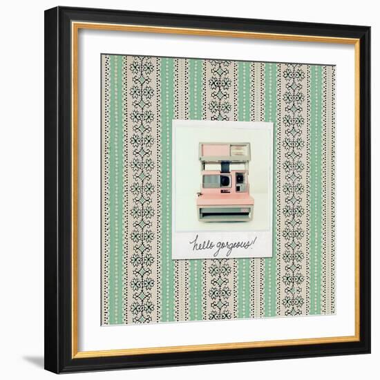 Hello Gorgeous Polaroid-Vicki Dvorak-Framed Art Print