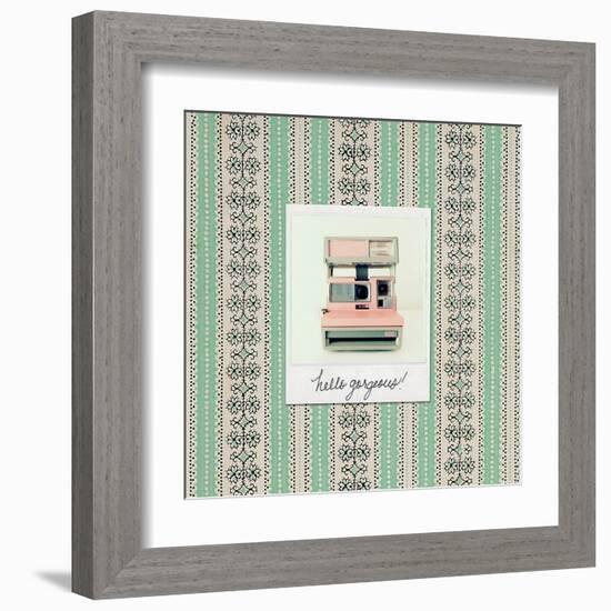 Hello Gorgeous Polaroid-Vicki Dvorak-Framed Art Print