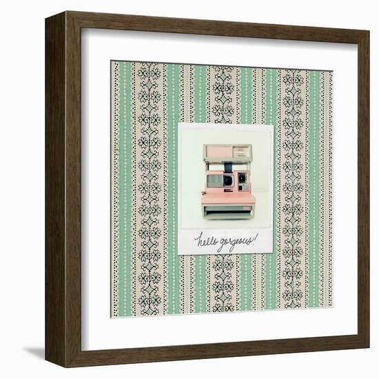 Hello Gorgeous Polaroid-Vicki Dvorak-Framed Art Print