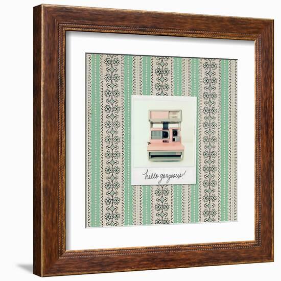 Hello Gorgeous Polaroid-Vicki Dvorak-Framed Art Print