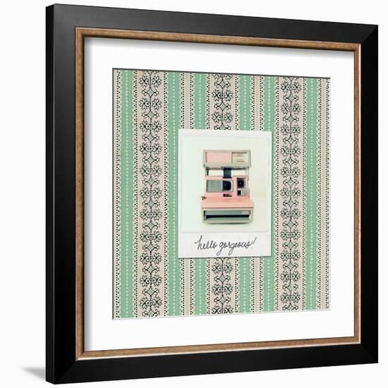 Hello Gorgeous Polaroid-Vicki Dvorak-Framed Art Print