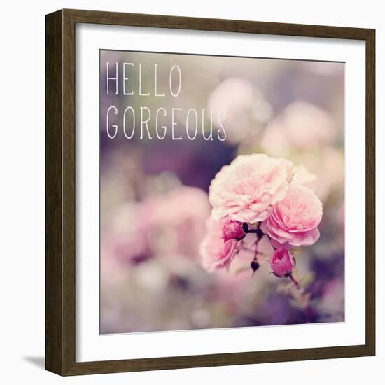 Hello Gorgeous-Sarah Gardner-Framed Art Print