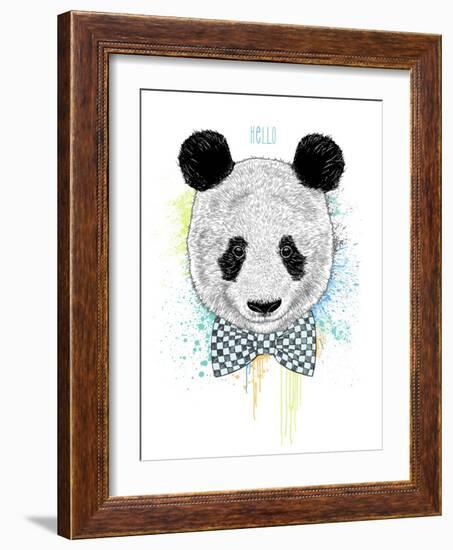 Hello Panda-Rachel Caldwell-Framed Art Print