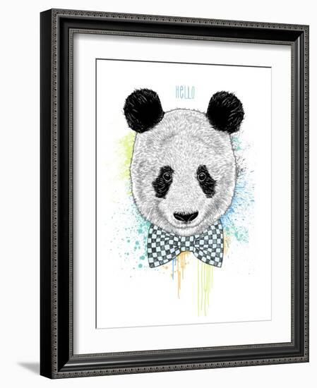 Hello Panda-Rachel Caldwell-Framed Art Print