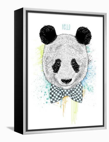 Hello Panda-Rachel Caldwell-Framed Stretched Canvas