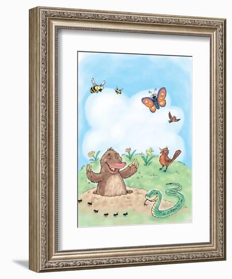 Hello, Spring! - Turtle-null-Framed Giclee Print