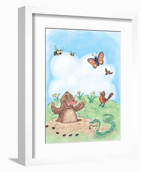 Hello, Spring! - Turtle-null-Framed Giclee Print