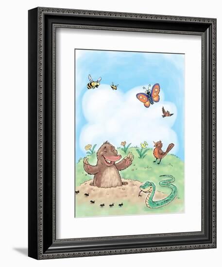 Hello, Spring! - Turtle-null-Framed Giclee Print