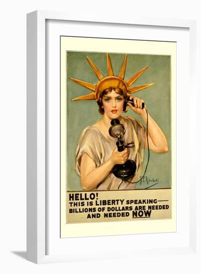 Hello! This is Liberty Speaking-Z.p. Nikolaki-Framed Art Print