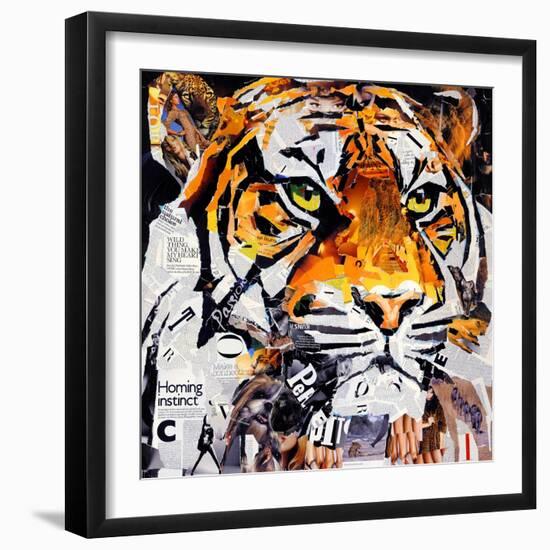 Hello Tiger-James Grey-Framed Premium Giclee Print