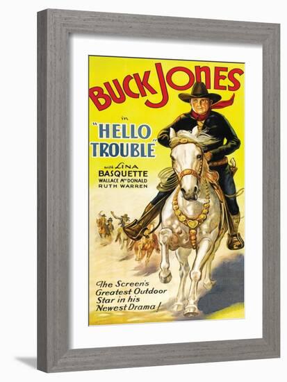 Hello Trouble-null-Framed Art Print