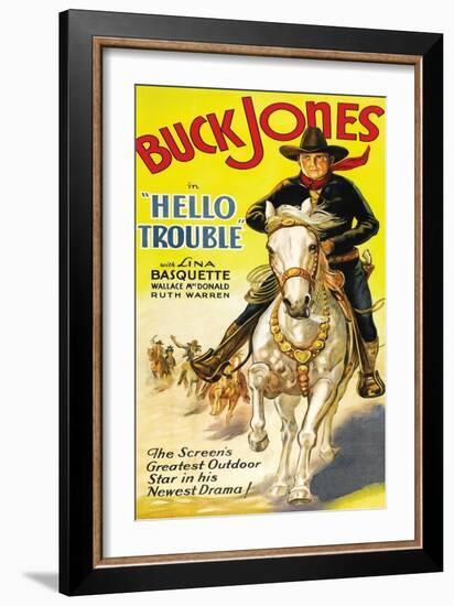 Hello Trouble-null-Framed Art Print