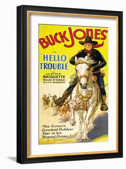 Hello Trouble-null-Framed Art Print