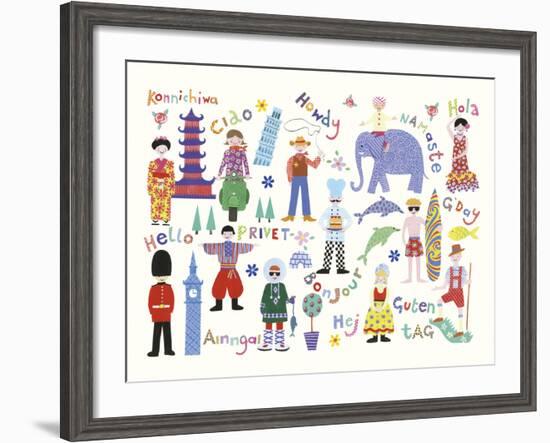 Hello World!-Kate Mawdsley-Framed Giclee Print