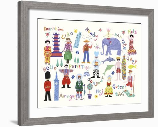 Hello World!-Kate Mawdsley-Framed Giclee Print