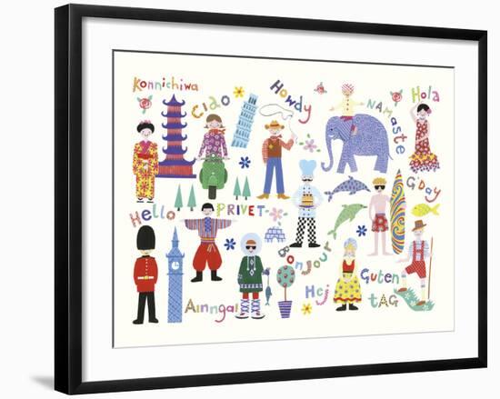 Hello World!-Kate Mawdsley-Framed Giclee Print