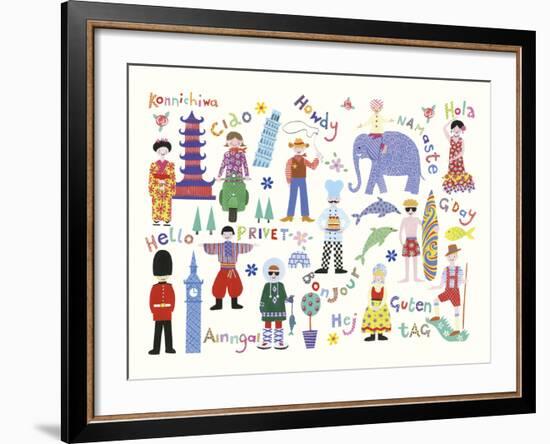 Hello World!-Kate Mawdsley-Framed Giclee Print