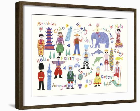 Hello World!-Kate Mawdsley-Framed Giclee Print