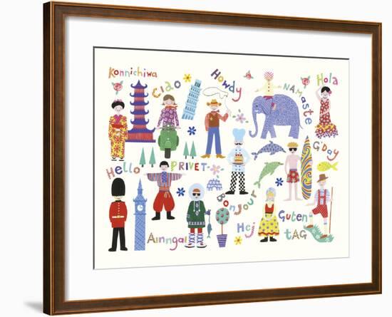 Hello World!-Kate Mawdsley-Framed Giclee Print