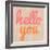 Hello You Polka Dot-Lola Bryant-Framed Art Print