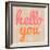 Hello You Polka Dot-Lola Bryant-Framed Art Print