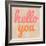 Hello You Polka Dot-Lola Bryant-Framed Art Print