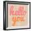 Hello You Polka Dot-Lola Bryant-Framed Art Print