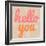 Hello You Polka Dot-Lola Bryant-Framed Art Print