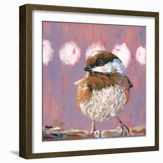 Hellow Chickadee-Molly Reeves-Framed Photographic Print