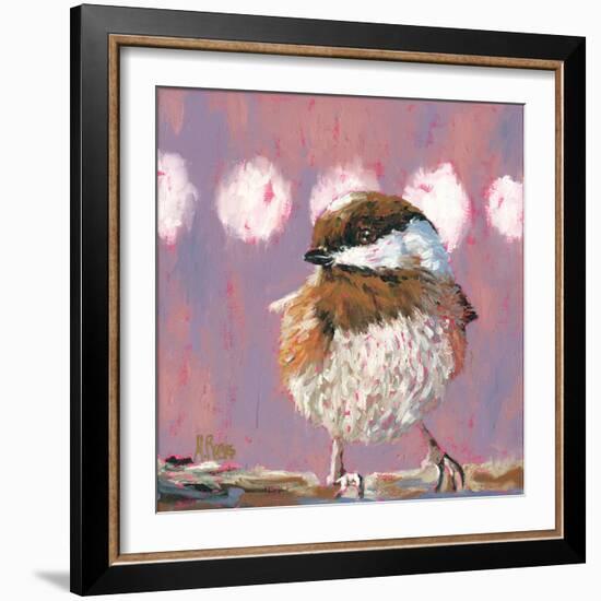 Hellow Chickadee-Molly Reeves-Framed Photographic Print