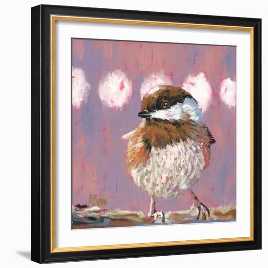 Hellow Chickadee-Molly Reeves-Framed Photographic Print