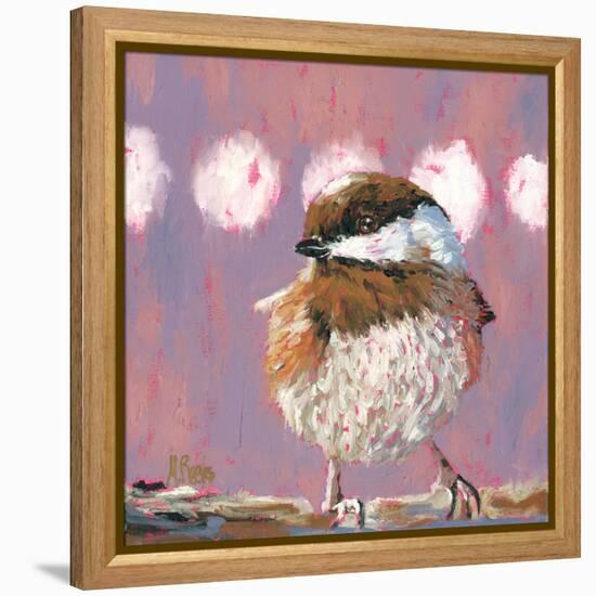 Hellow Chickadee-Molly Reeves-Framed Premier Image Canvas