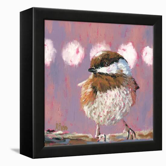 Hellow Chickadee-Molly Reeves-Framed Premier Image Canvas