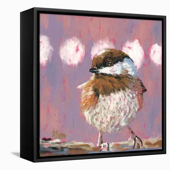 Hellow Chickadee-Molly Reeves-Framed Premier Image Canvas