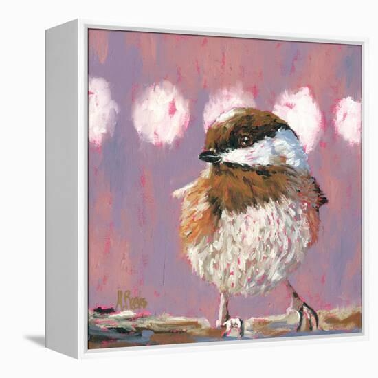 Hellow Chickadee-Molly Reeves-Framed Premier Image Canvas