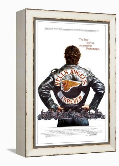 HELLS ANGELS FOREVER, poster art, 1983, ©RKR/courtesy Everett Collection-null-Framed Stretched Canvas