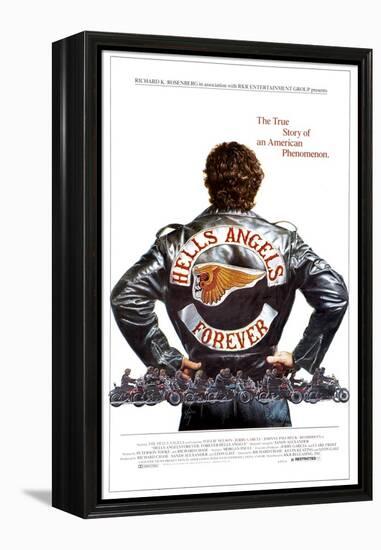 HELLS ANGELS FOREVER, poster art, 1983, ©RKR/courtesy Everett Collection-null-Framed Stretched Canvas