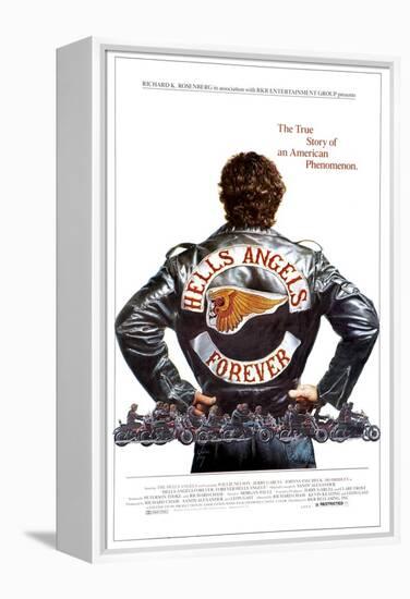 HELLS ANGELS FOREVER, poster art, 1983, ©RKR/courtesy Everett Collection-null-Framed Stretched Canvas