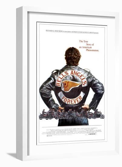 HELLS ANGELS FOREVER, poster art, 1983, ©RKR/courtesy Everett Collection-null-Framed Art Print