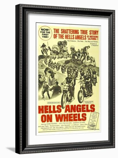 HELLS ANGELS ON WHEELS, 1967-null-Framed Art Print