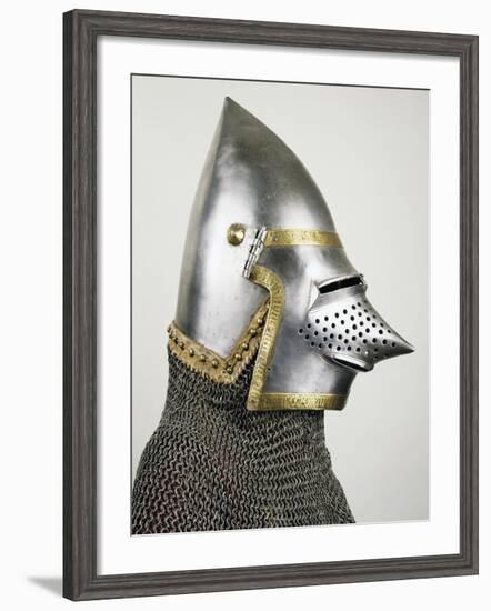 Helmet and Chain Mail of Composite Armor-null-Framed Giclee Print