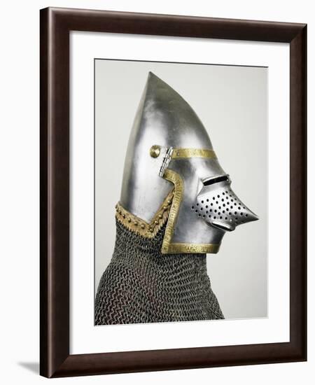 Helmet and Chain Mail of Composite Armor-null-Framed Giclee Print