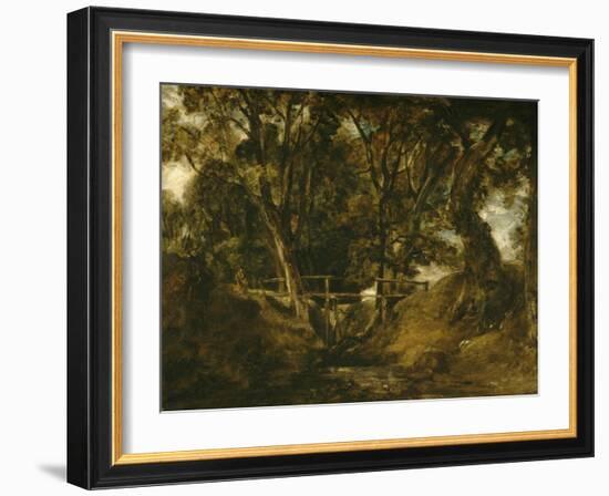 Helmingham Dell. Vallon dans le parc de Helmingham (Suffolk)-John Constable-Framed Giclee Print