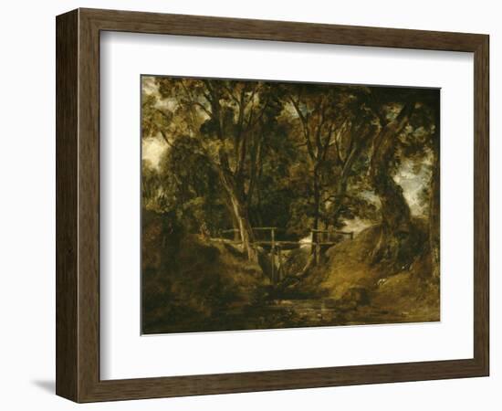 Helmingham Dell. Vallon dans le parc de Helmingham (Suffolk)-John Constable-Framed Giclee Print
