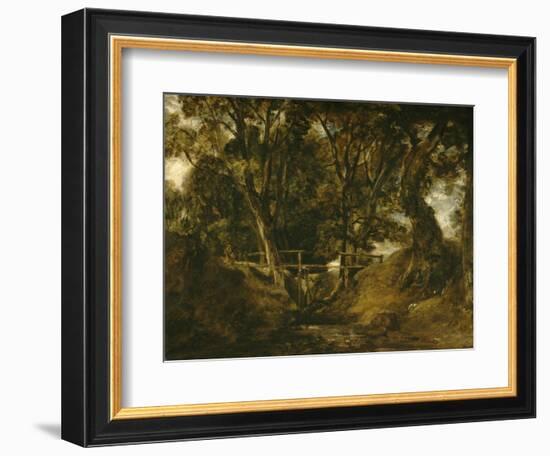 Helmingham Dell. Vallon dans le parc de Helmingham (Suffolk)-John Constable-Framed Giclee Print