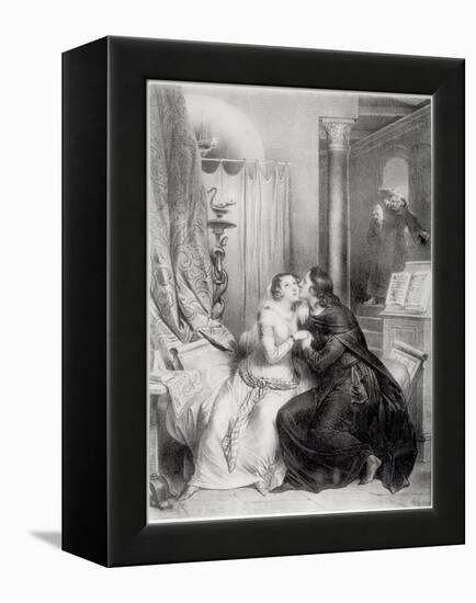 Heloise and Abelard-Achille Deveria-Framed Premier Image Canvas