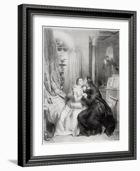 Heloise and Abelard-Achille Deveria-Framed Giclee Print