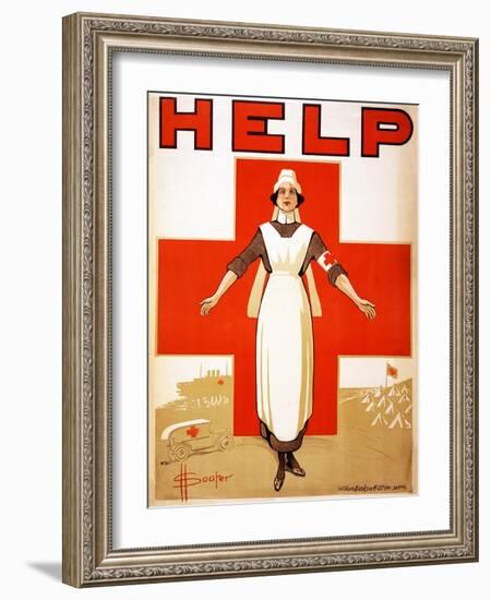 Help, 1918-D. H. Souter-Framed Giclee Print